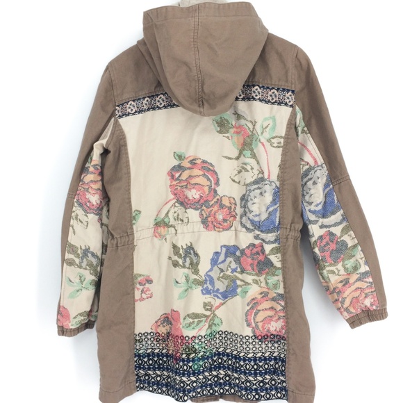 SKIES ARE BLUE Boho Floral Print Utility Jacket - Picture 6 of 8